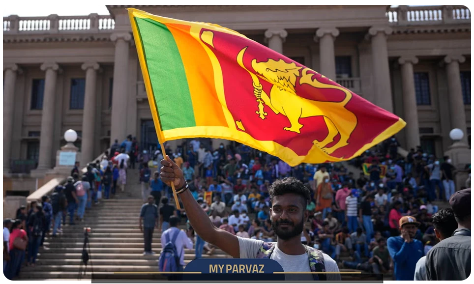 کاربرد پرچم سریلانکا در مراسم رسمی